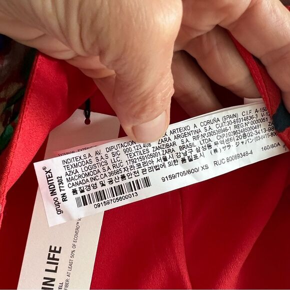 Zara Floral Ruffle Crop Tank Top NWT - Picture 11 of 14